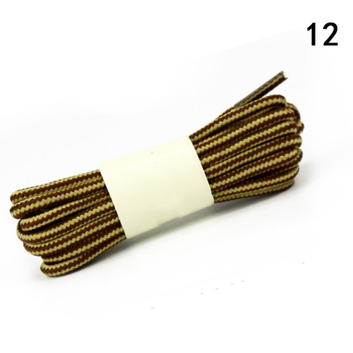 18 Colors Striped Double Color Round Shoe laces Sneakers Sport Boots Shoelace ❀ - Picture 33 of 40