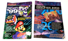 Lot of 2 Nintendo Power Subscriber Bonus Game Tips, Codes  News, 1998  1999