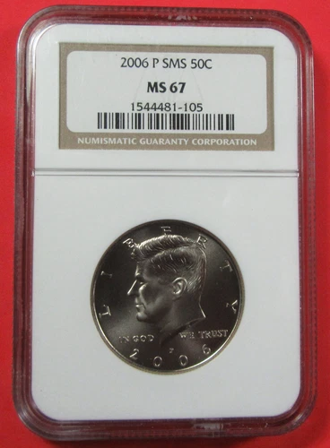 2006-P 50c SMS NGC MS67. Very pretty ultra gem. (525116).