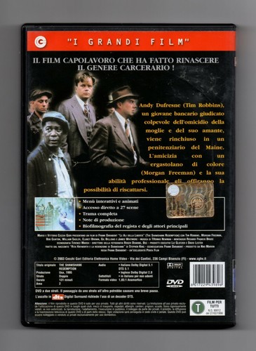 Le ali della libertà DVD Film con Tim Robbins, Morgan Freeman - Foto 3 di 3