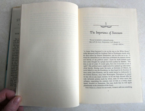 Adlai Stevenson A Study in Values by Herbert J Muller Vintage Book 1st Ed 1967 - Picture 18 of 23