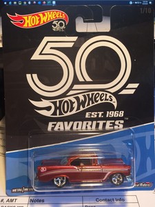 hot wheels 50th favorites 56 chevy
