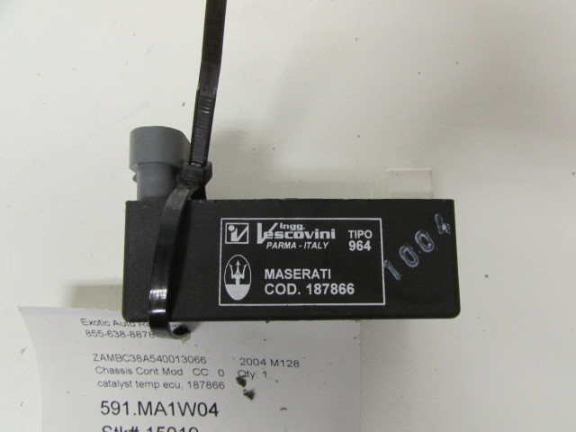 Maserati Coupe, Spyder, Catalyst Temperature ECU, Used, P/N 187866