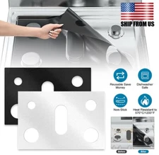Gas Range Stove Top Burner Cover Protector Reusable Non-stick Liner Fit Kitchen