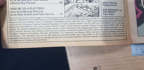 Marvel Treasury Edition The Sensational Spider-Man #22 impreso 1979 hallazgo raro - Imagen 3 de 17