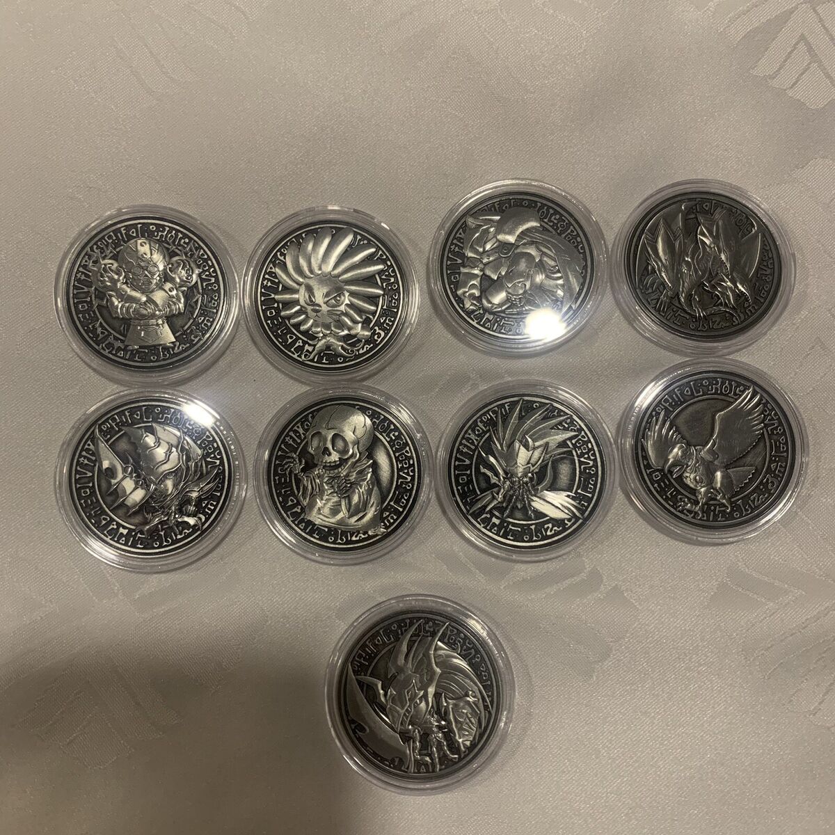 YuGiOh Official YCS Pre-Reg Coin | Complete SILVER Set Wave YuGiOh Official YCS Pre-Reg Coin | Complete SILVER Set Wave