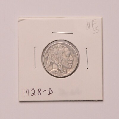 1928-D Buffalo Nickel   VF Condition   Good Album Add!