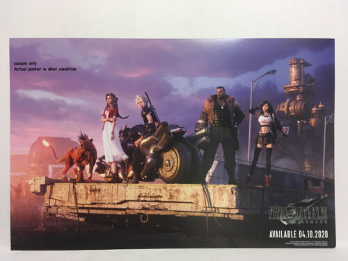 NEW Final Fantasy VII 7 Remake Poster PAX East 2020 Promo 2 sided Official RARE - Picture 3 of 7