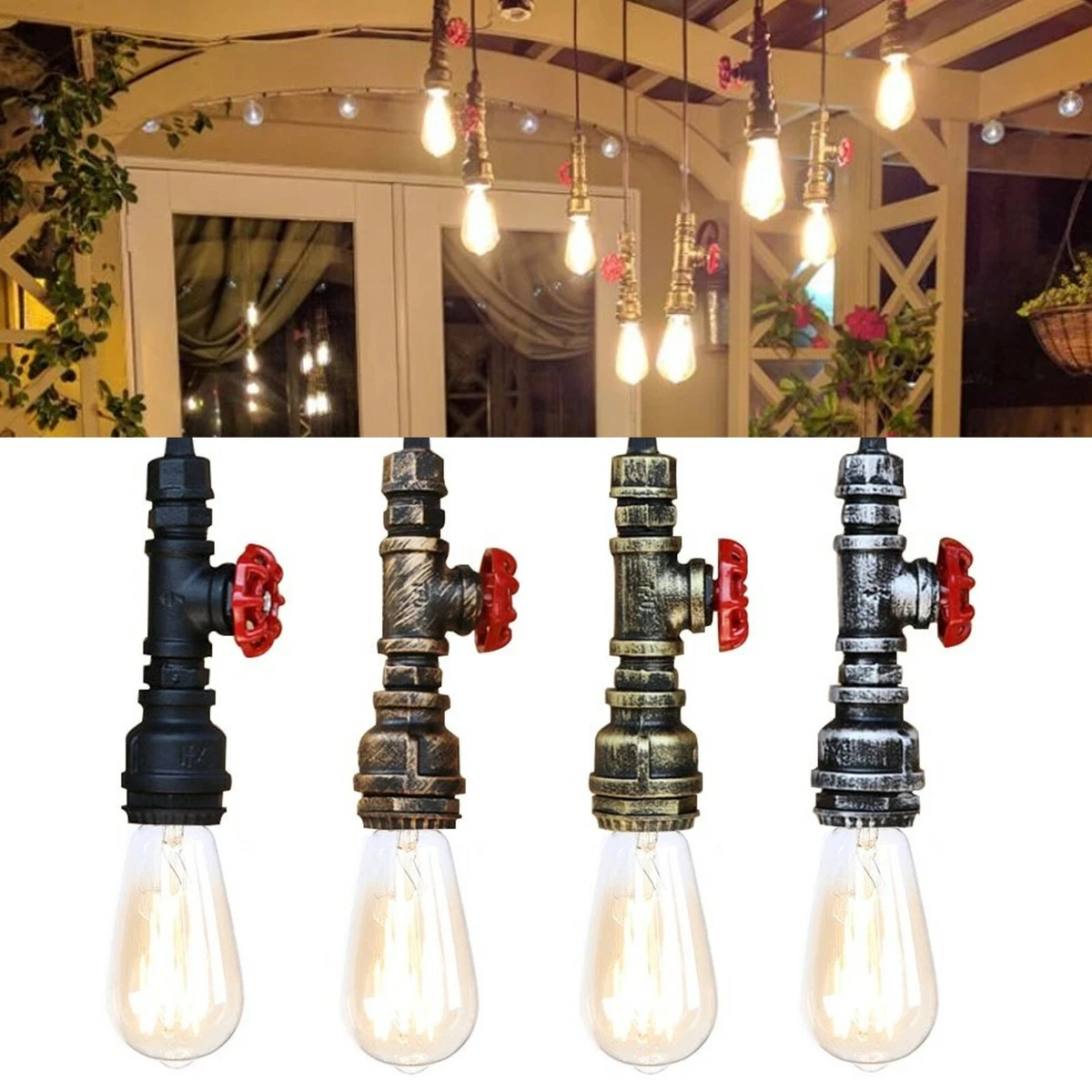 Water pipe light sale fixture