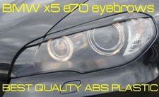 Eyebrows BMW x5 e70 headlight spoiler eyebrows ABS plastic NEW lid brows TUNING