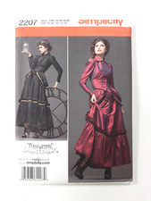 Simplicity 2207 Costume Sewing Pattern Womens Cosplay Halloween