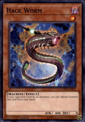 2017 Yu-Gi-Oh Code of the Duelist #COTDEN012 Hack Worm C