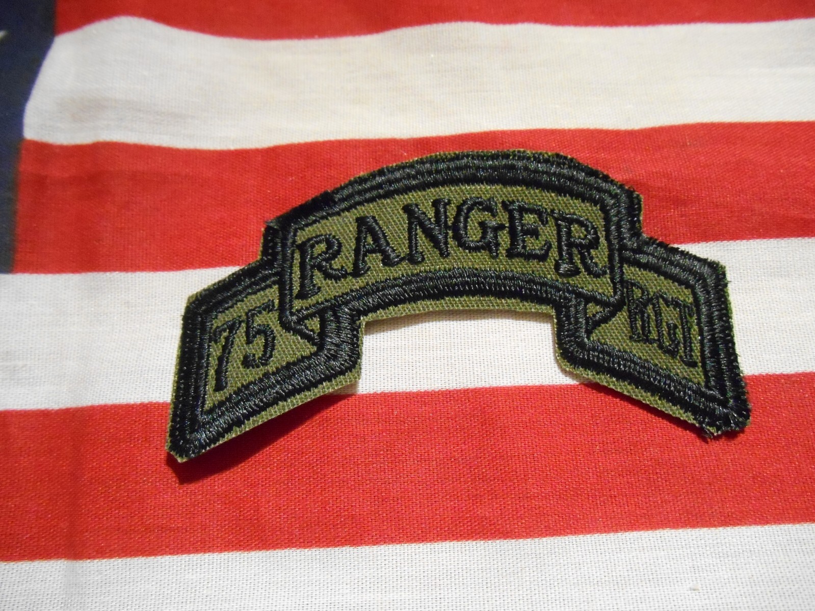 75TH RANGER REGIMENT SCROLL TAB PATCH SUBDUED C/E EARLY STYLE | eBay