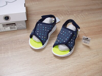 Kappa Sandalen Kayo Blau/Weiß Kinder Gr.33 - Neu + Originalverpackt mit Etikett