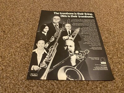 JBF42 WERBUNG 11X8 ALTE POSAUNEN. BARRETT O'HARA. PHIL TEELE. RALPH CRAIG