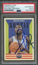 2012-13 Panini Past and Present #156 Festus Ezeli Signed RC Rookie Card AUTO 10