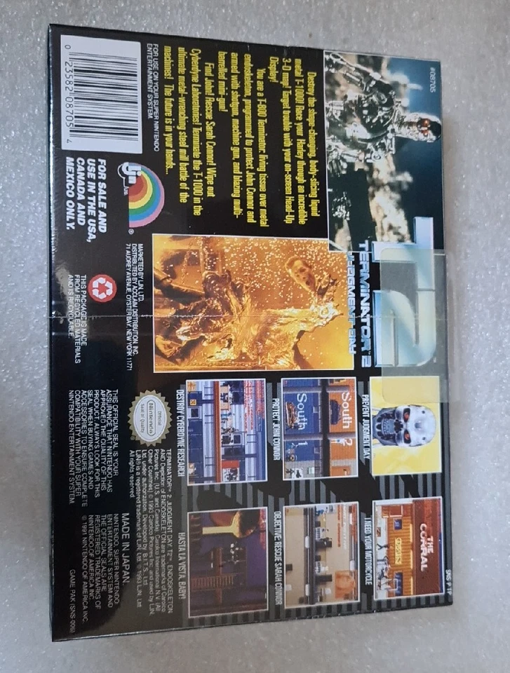 Terminator 2 Judgement Day Snes Ntsc Sealed New - Image 2 of 4
