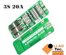 3S 20A 12.6V Li-ion Lithium 18650 BMS PCM Battery Protection Board