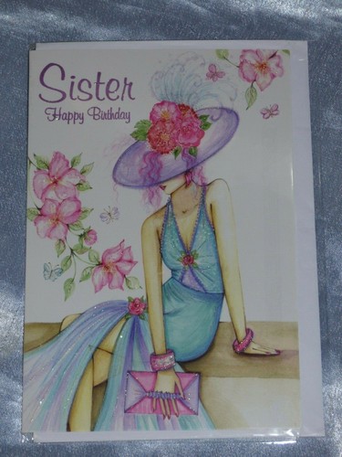 SISTER BIRTHDAY CARD CUTE TRADITIONAL CHILD ADULT LARGEST CHOICE of 30+ QUALITY - Picture 42 of 59
