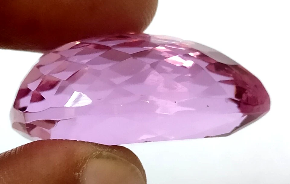 AAA+ Large Pink Kunzite 73.85 CT Pear Faceted Cut Loose Gemstone Gift for Women - Image 3 of 4