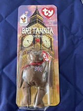 Brittania The Bear - McDonald  s TY Beanie Baby With Errors 1993 Oakbrook Rare