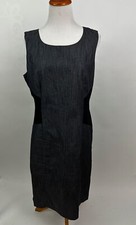 CALVIN KLEIN gray sleeveless shift dress Women's 12