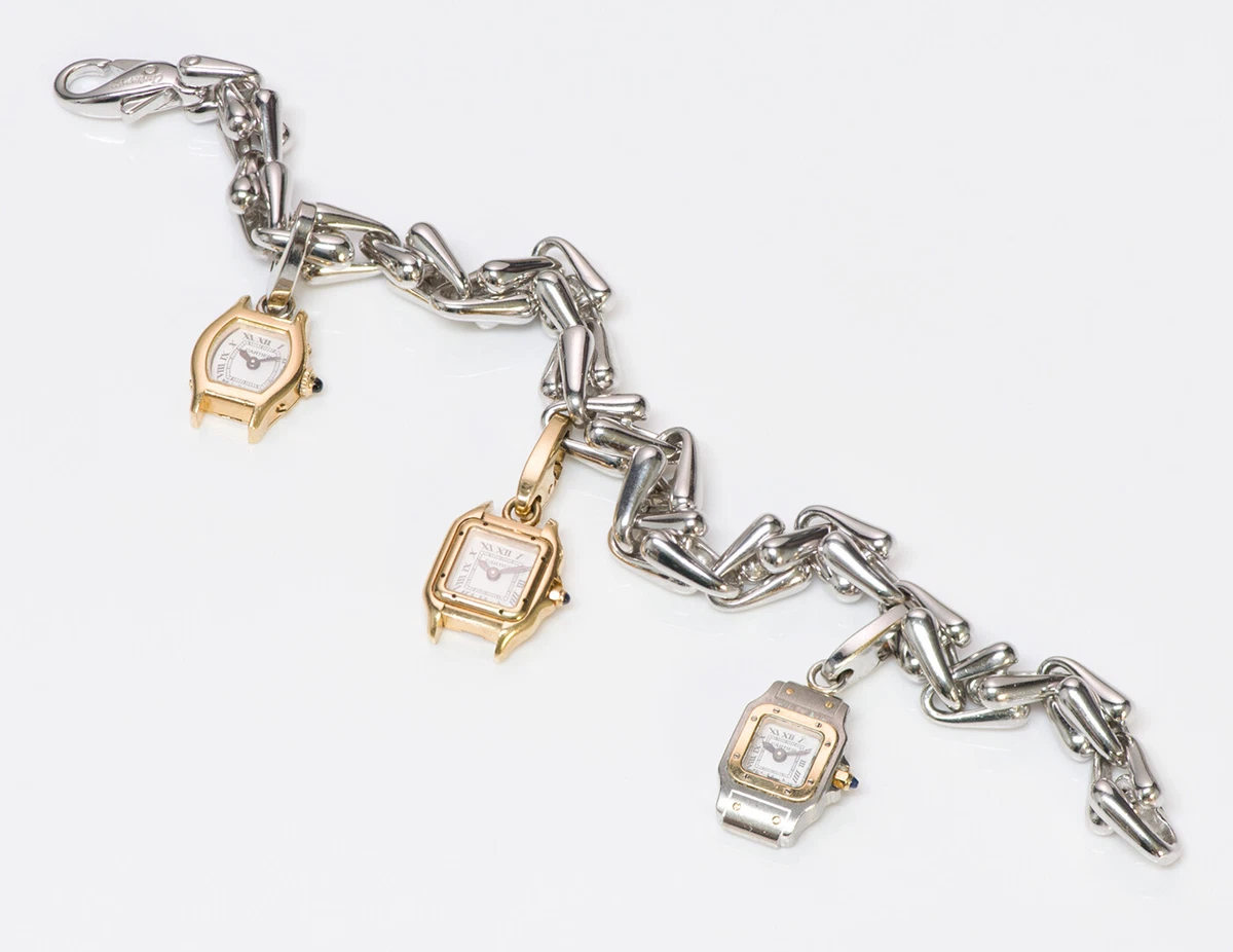 Cartier 18 Karat Gold Charm Bracelet at 1stDibs