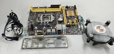 Genuine ASUS H81M-E LGA 1150 DDR3 Motherboard W/ Fan & I/O Shield Tested