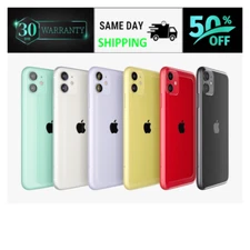 Apple iPhone 11 64GB 128GB Unlocked 4G Verizon Boost Cricket - Yellow Purple