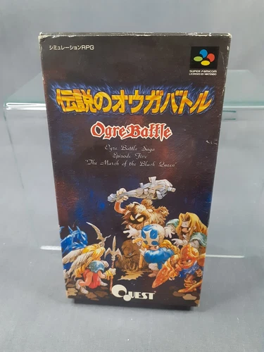 NINTENDO SUPER FAMICOM SFC Ogre Battle The March of the Black Queen boxed