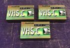 New Lot 3 Fujifilm Pro Tc30 Vhs-C 30-minute Premium Blank Camcorder Video Tapes