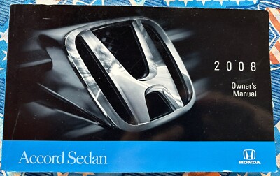 2008 Honda Accord Sedan Owners Manual User Guide Reference Operator Book 414 Pg
