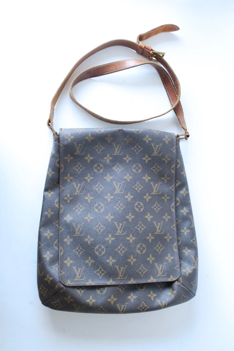 Brown Louis Vuitton Monogram GM Musette Salsa Long Strap Crossbody