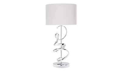 Table Lamp Light Argos Home Sculptural Swirl Velvet Shade (Dent