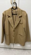 Long Tailored Beige Blazer Women