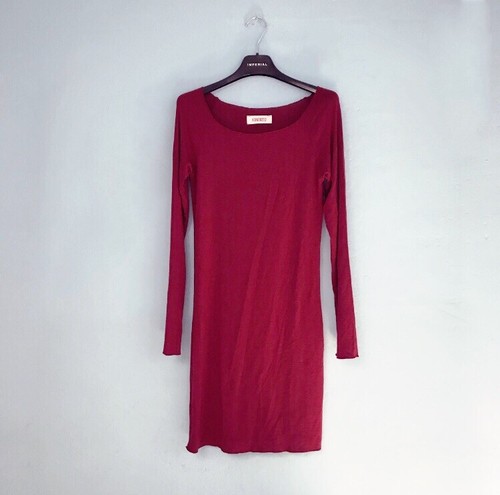 KONTATTO VESTITO ABITO ROSSO SCURO ADERENTE ELASTICIZZATO ZARA INTIMISSIMI  | eBay