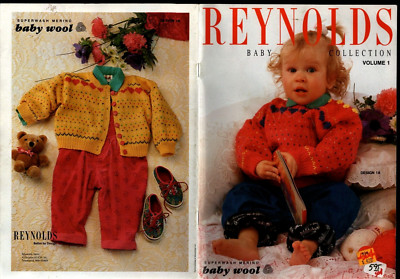 Baby Knitting Patterns Reynolds Wool 16 Designs Fashions to Knit for Babies