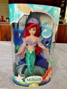 the little mermaid special edition brass key porcelain doll
