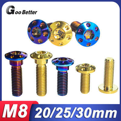 M8x20/25/30/40mm Titanium Torx T40 Screw Motorcycle E-bike Disc Brake Rotor Bolt