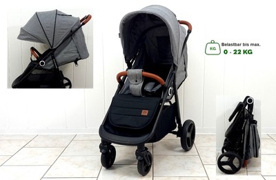 Kinderwagen Kinderkraft Grande Plus Buggy XXL Verdeck bis 22 kg