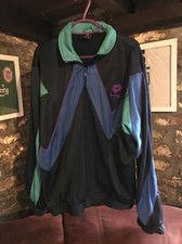 Lotto Men's Medium M Tracksuit Top Track Jacket Retro Vintage Rare Blue Unique