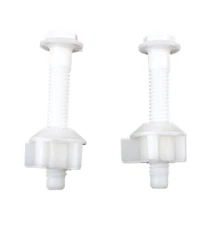 Toilet Seat Hinge Bolts Screw and Nut Set 2.5 Inch Easy Installation SET OF 2