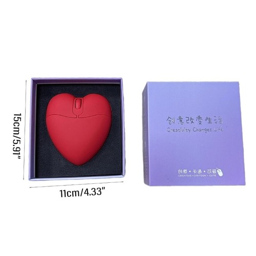 Petite Souris USB Amour en Forme de Coeur Jeu Ordinateur Réglable pour Filles Cadeau Souris - Photo 8/8