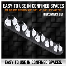 HORUSDY 6pc A/C Pipe Fuel Lines Clip Quick Joint Disconnect Removal Tools Auto