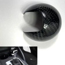 LHD Gloss Real Carbon Fiber Handle Gear Shift Knob Cover Fits 16-21 TT TTS