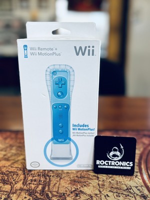 GENUINE WII MOTION + PLUS CONTROLLER REMOTE BLUE SEALED