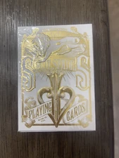 New Sealed Gold Split Spades Playing Cards Deck David Blaine