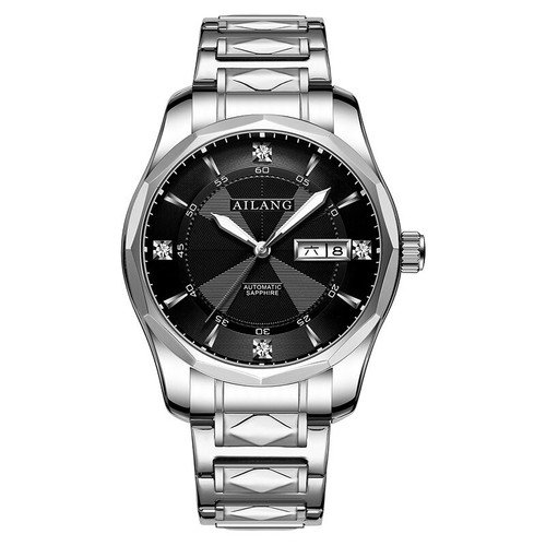 AILANG Reloj Hombre Impermeable Automático Mecánico Relojes de Pulsera Calendario Semana - Imagen 20 de 26