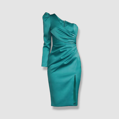 $295 Lavish Alice Women's Green Satin Asymmetrical One-Shoulder Dress Size 4 | eBay $295 Lavish Alice Women's Green Satin Asymmetrical One-Shoulder Dress Size 4 | eBay