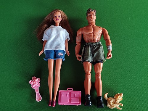 Barbie Auto, Mattel MAX STEEL 1998, Hund, Koffer, Haarbürste, Caprio, Frau 1991 - Bild 4 von 19